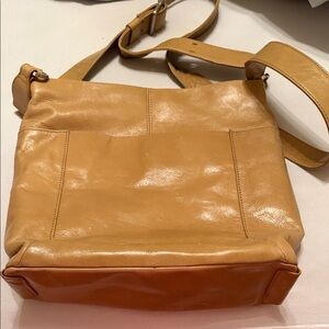 HOBO Mustard Leather Crossbody Bag